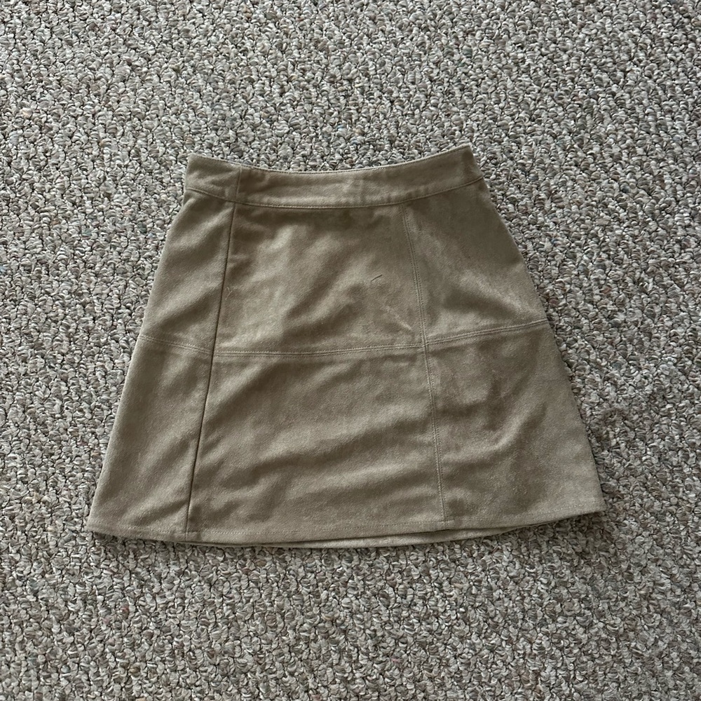 Rhythm Tan A-Line Mini Skirt Casual